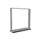 100x100cm - stojąca rama S150D, stopa Mono HPL, profil srebrny
