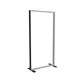100x200cm - stojąca rama S100D, stopy standard, profil czarny