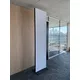 200x250cm - stojąca rama S100D, podświetlenie krawędziowe LED, stopa Mono HPL, profil srebrny
