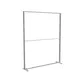 200x250cm - stojąca rama S100D, podświetlenie krawędziowe LED, stopa na kółkach, profil srebrny