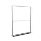 200x250cm - stojąca rama S100D, podświetlenie krawędziowe LED, stopa Mono HPL, profil srebrny