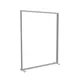 200x250cm - stojąca rama S100T, stopy na kółkach, profil srebrny