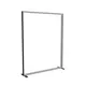 200x250cm - stojąca rama S100T, stopy na kółkach, profil czarny