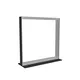 100x100cm - stojąca rama S100T, stopa Mono HPL, profil czarny