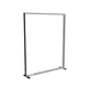 200x250cm - stojąca rama S100T, podświetlenie krawędziowe LED, stopy na kółkach, profil czarny