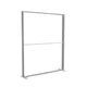 200x250cm - stojąca rama S150D, stopy standard, profil srebrny