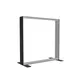 100x100cm - stojąca rama S150D, stopy standard, profil czarny