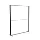 200x250cm - stojąca rama S150D, stopy standard, profil czarny