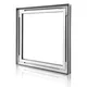 100x100cm - podwieszana rama S50D, profil srebrny, linki z mocowaniem