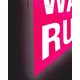 200x100cm - rama Outdoor S100T podświetlenie krawędziowe LED, profil srebrny, blokada tkaniny
