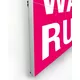 200x100cm - rama Outdoor S100T podświetlenie krawędziowe LED, profil srebrny, blokada tkaniny