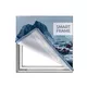 100x100cm - rama Outdoor S25, profil czarny, blokady tkaniny