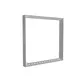 100x100cm - rama Outdoor S100T podświetlenie krawędziowe LED, profil srebrny, blokada tkaniny