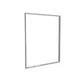 200x250cm - rama Outdoor S100T podświetlenie krawędziowe LED, profil srebrny, blokada tkaniny