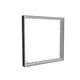 100x100cm - rama Outdoor S100T podświetlenie krawędziowe LED, profil czarny, blokada tkaniny