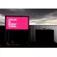 200x250cm - rama Outdoor S50T podświetlenie tylne LED, profil srebrny, blokada tkaniny