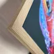 200x100cm - rama DECO S50T podświetlenie tylne LED, dekor dąb 30x40mm, profil srebrny