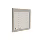 100x100cm - rama DECO S50T podświetlenie tylne LED, dekor dąb 30x40mm, profil srebrny