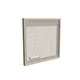 100x100cm - rama DECO S50T podświetlenie tylne LED, dekor dąb 30x70mm, profil srebrny