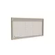 200x100cm - rama DECO S50T podświetlenie tylne LED, dekor dąb 30x70mm, profil srebrny